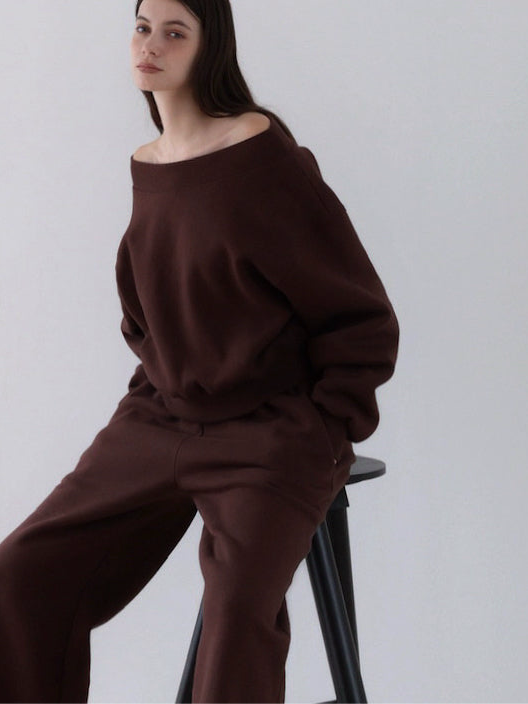 maisoncelon オフショルダースウェット off shoulder sweat – célon
