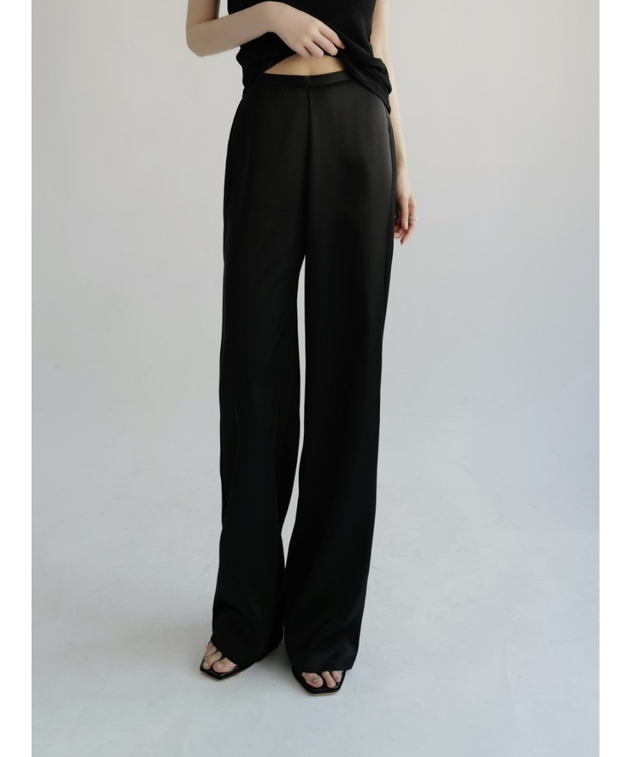 relax satin pants – célon
