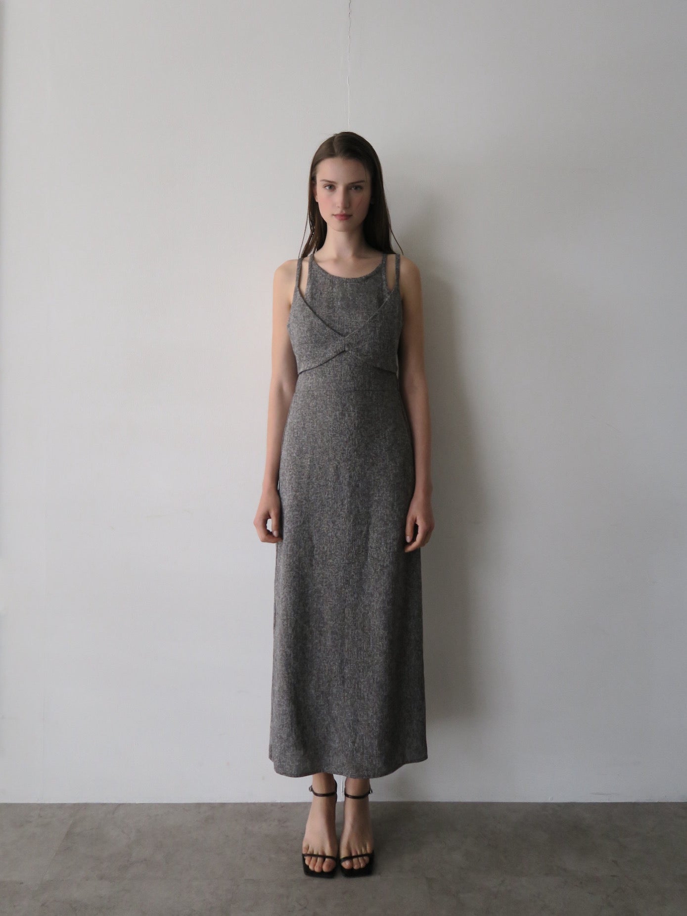 sample sale / tweed tight cami dress