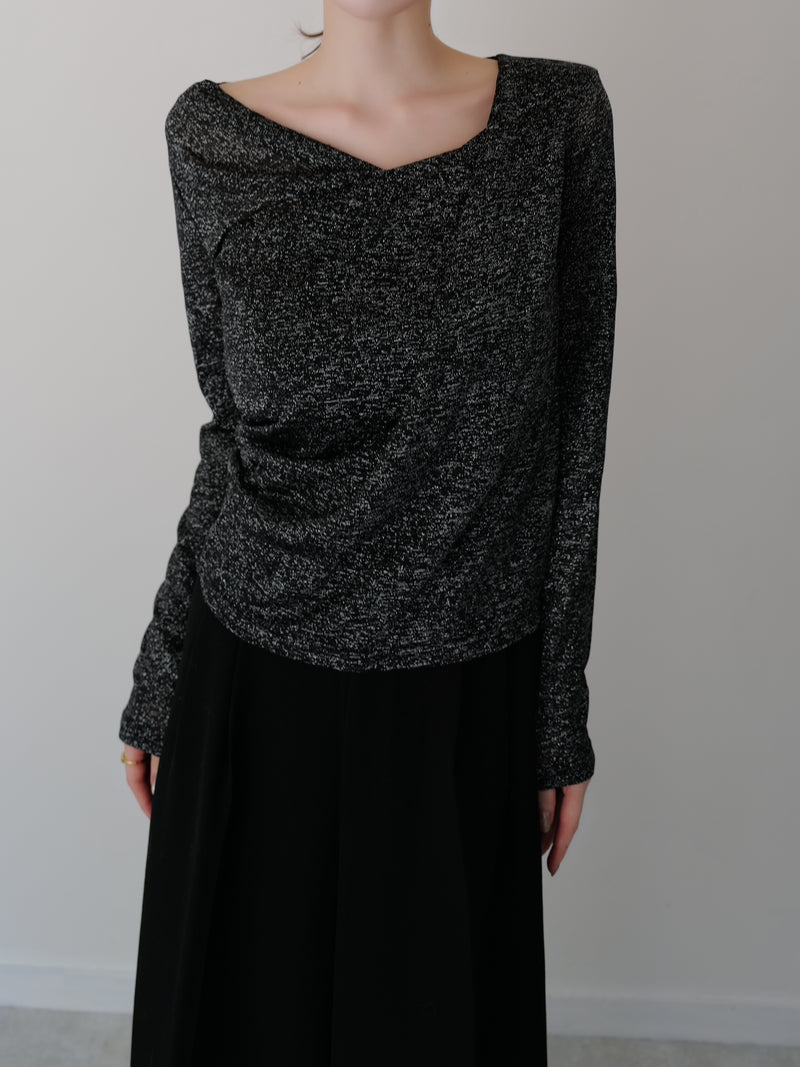 glitter drape tee