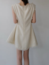 boat neck tweed mini dress (POP UP)