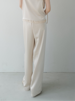 luxe satin wide pants