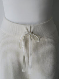 brushed seed stitch knit pants