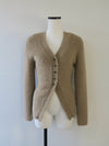 angora slim knit cardigan