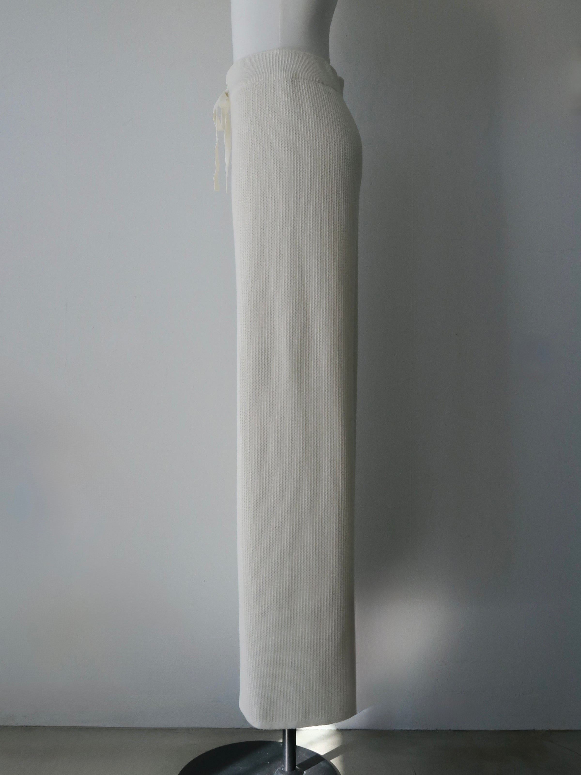 brushed seed stitch knit pants