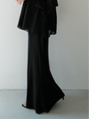 silky satin long skirt