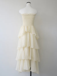 frilly tiered dress