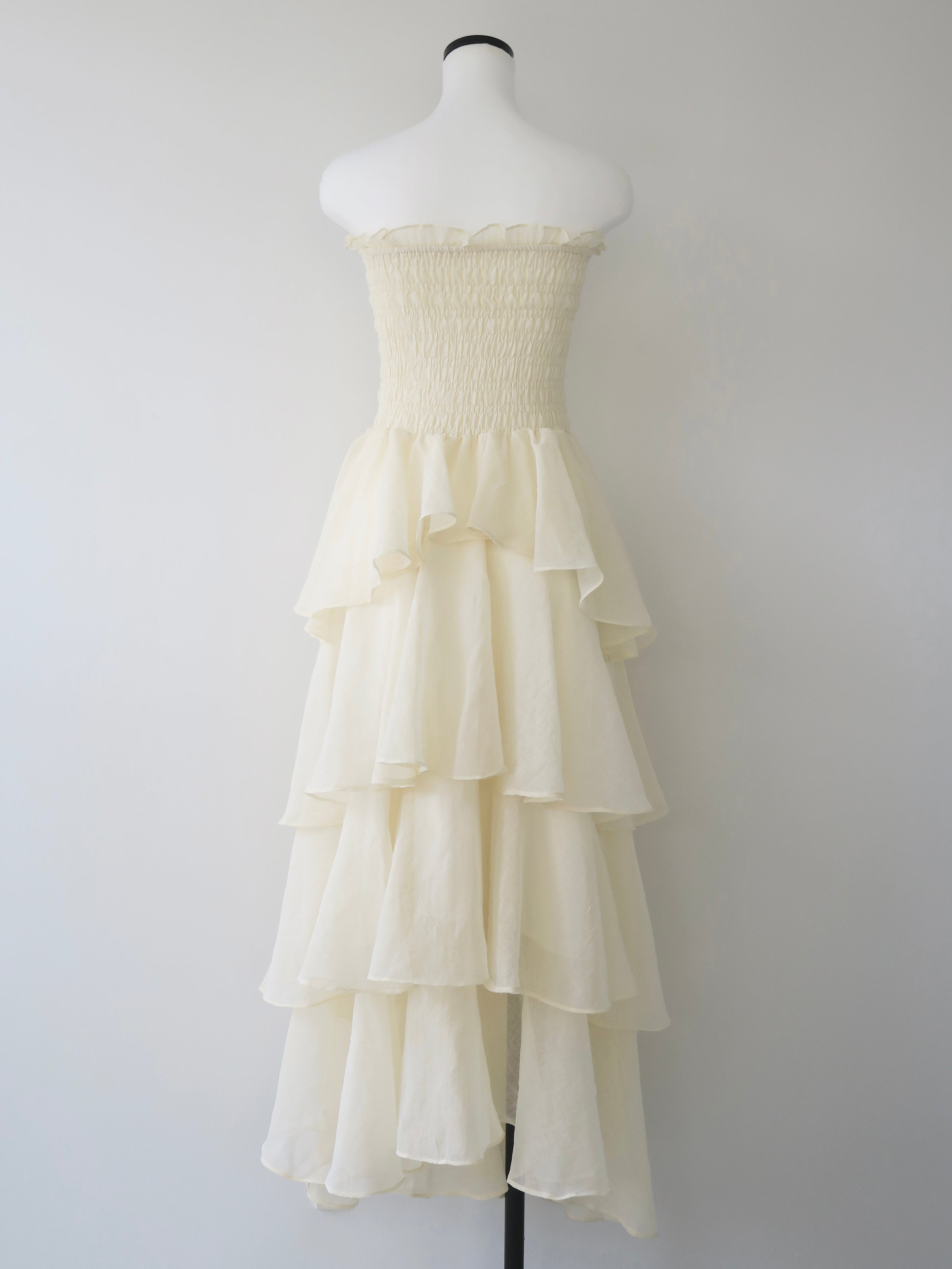 frilly tiered dress