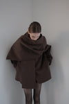 cashmere cape half coat