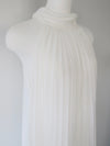 pleated halter maxi dress