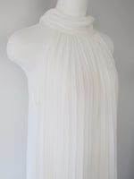 pleated halter maxi dress