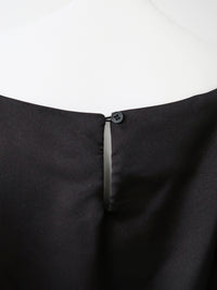 balloon sleeve satin blouse