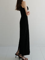 wavy tile pattern dress