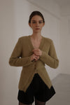 angora slim knit cardigan