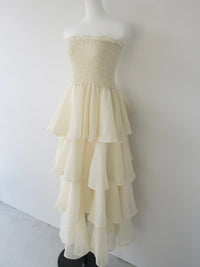 frilly tiered dress