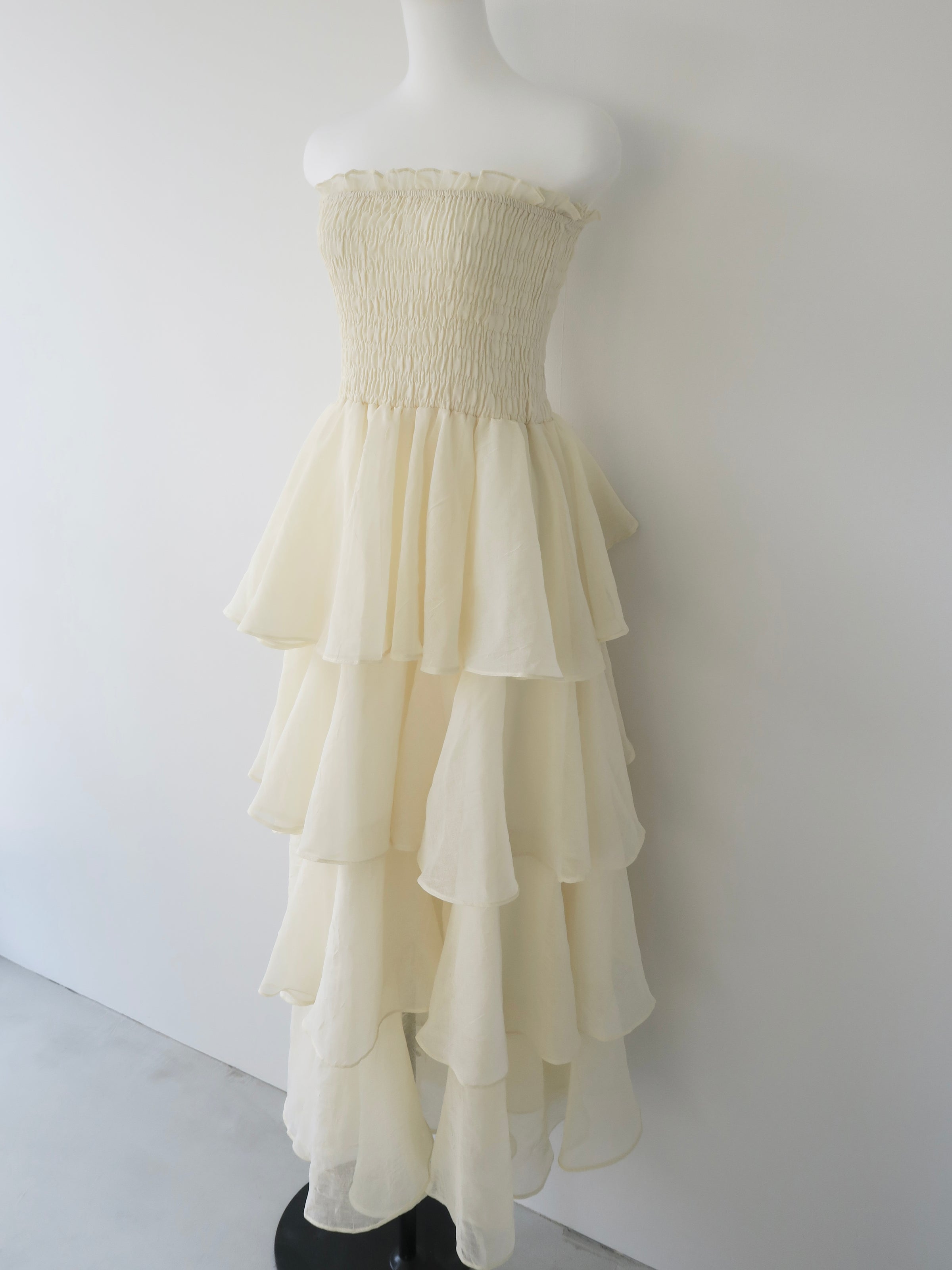 frilly tiered dress