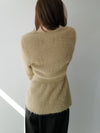 angora slim knit cardigan