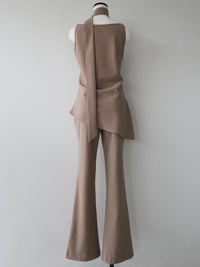 sample sale / long tie flare top