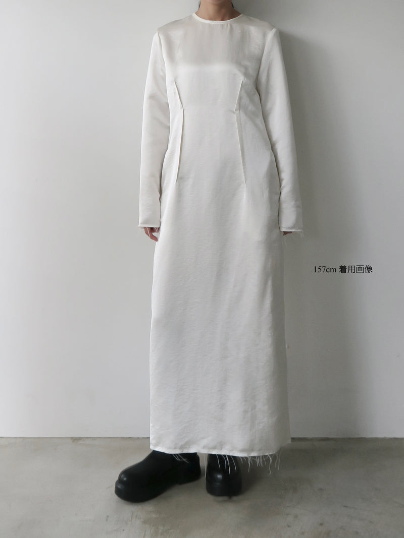darted luster dress