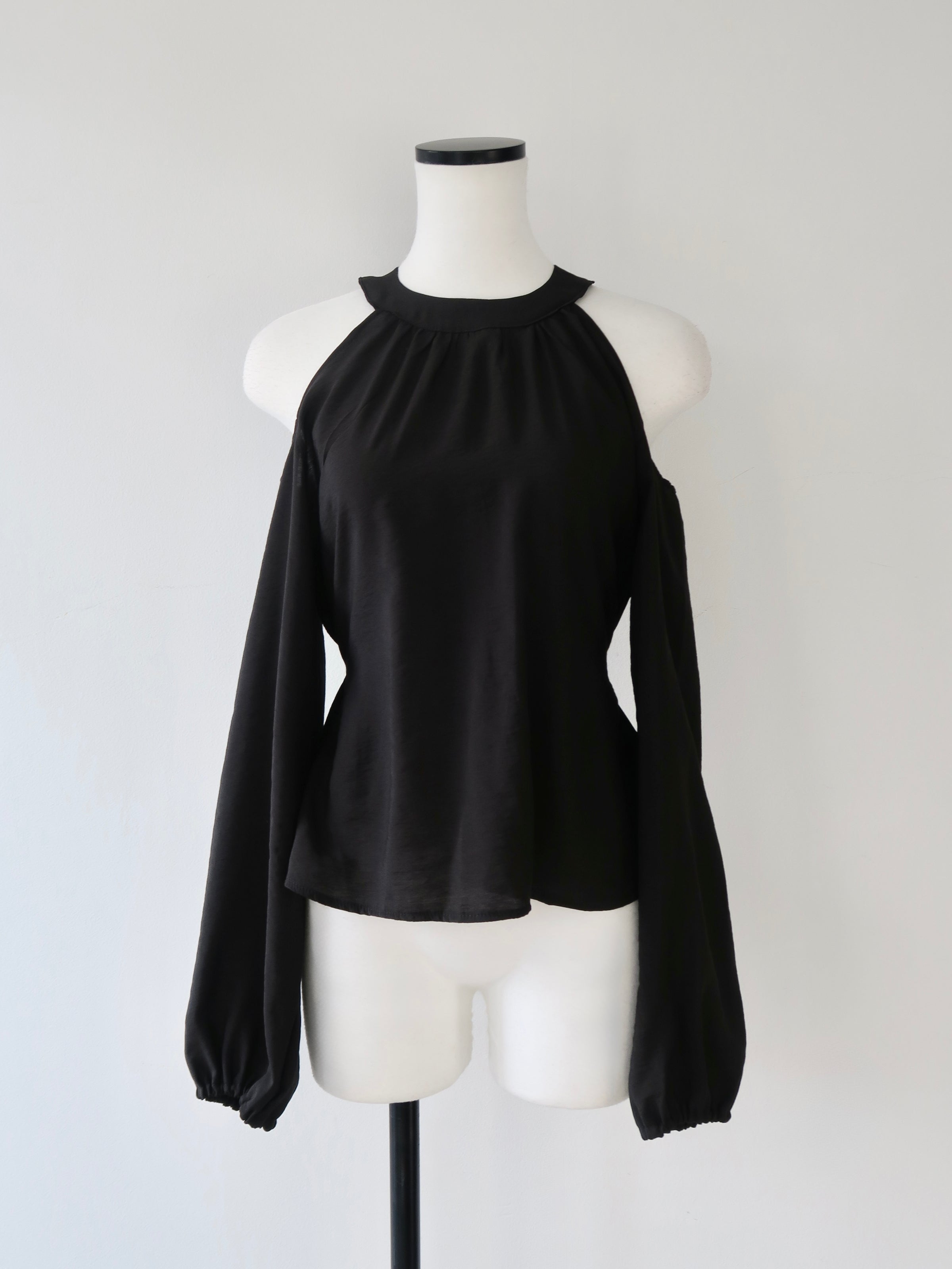 halter neck chiffon blouse