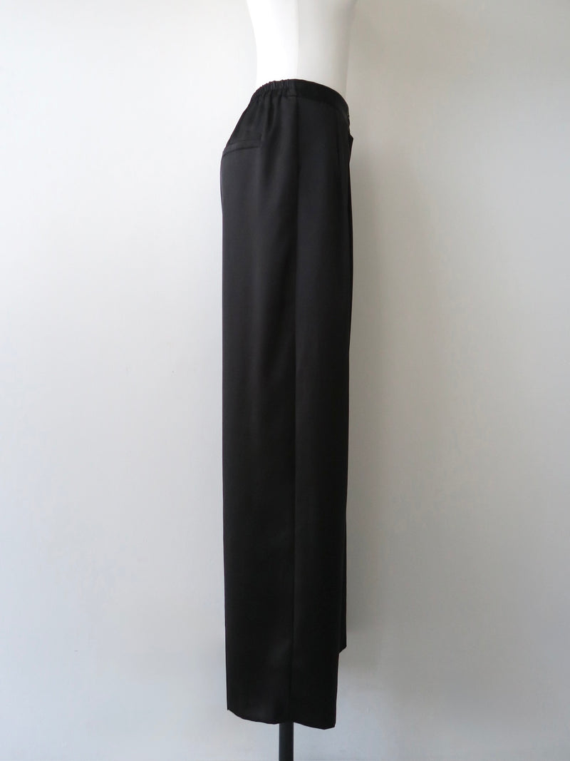 luxe satin wide pants