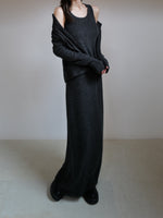 angora soft long skirt