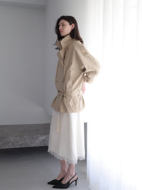 modern short trench coat
