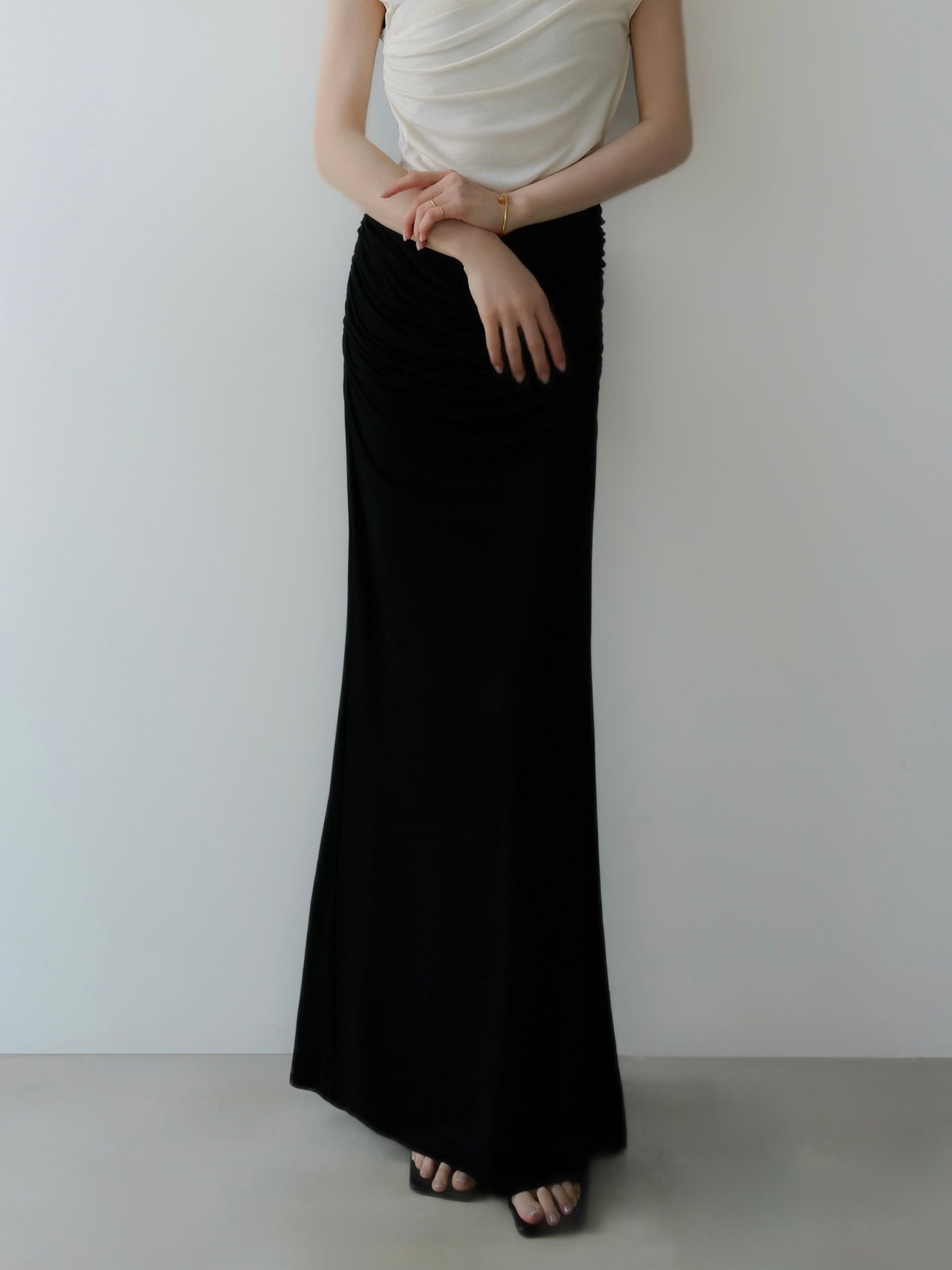 soft flow maxi skirt