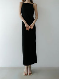 sleek silhouette maxi dress