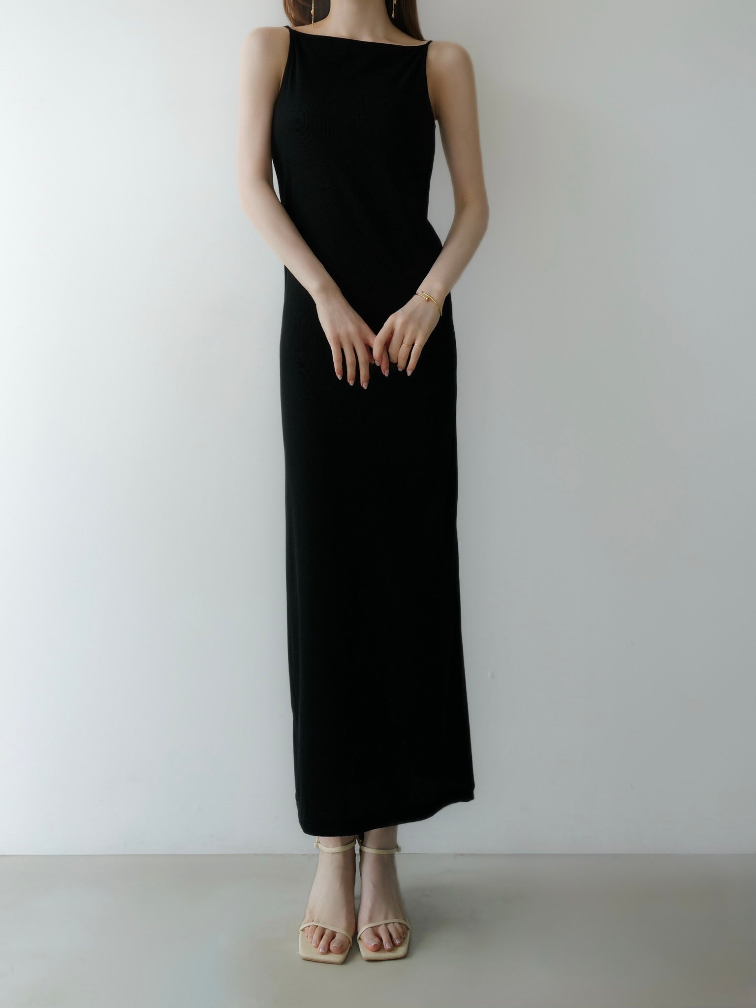 sleek silhouette maxi dress