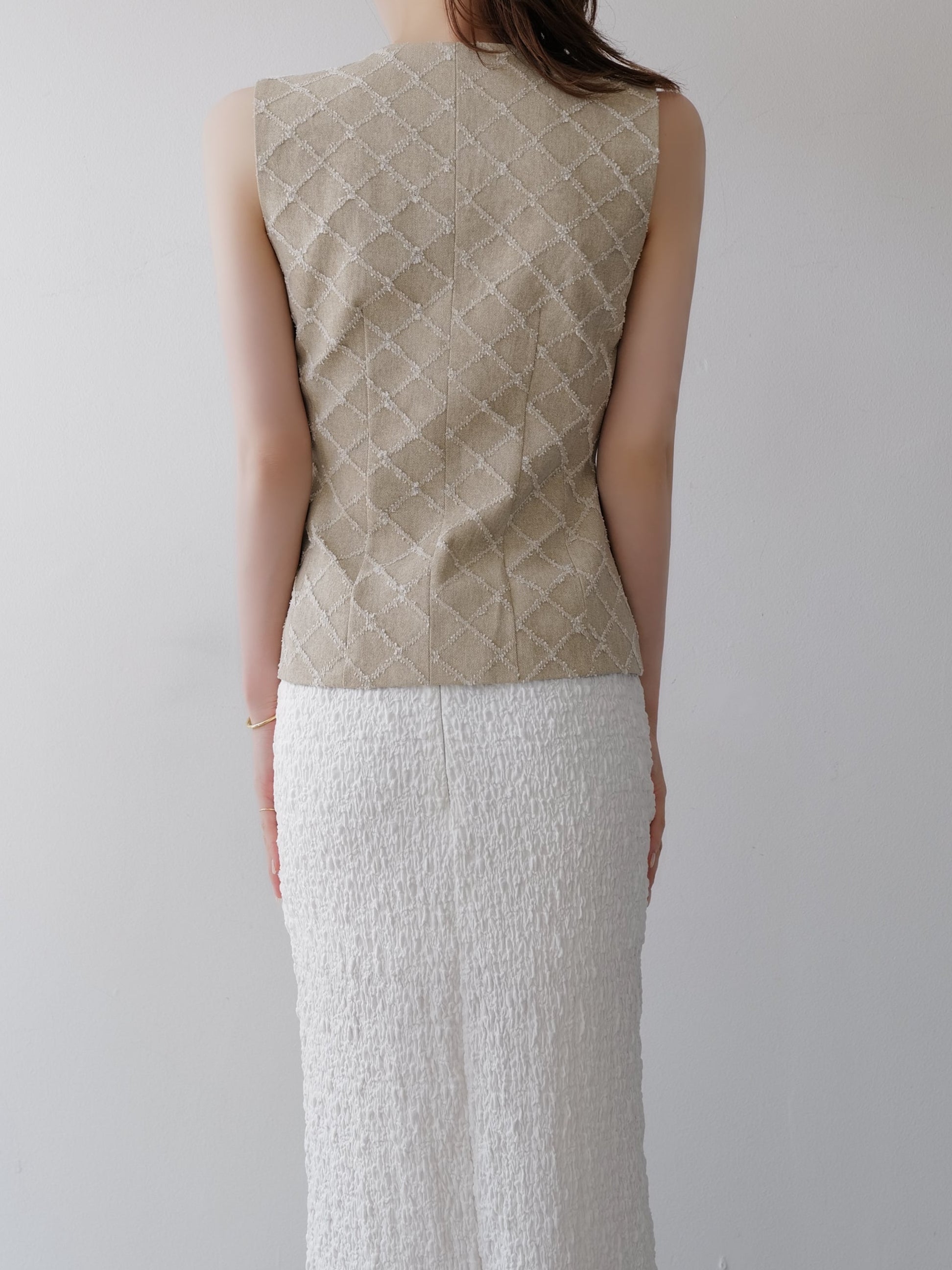 tailored diamond vest