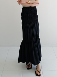 accently tiered long skirt