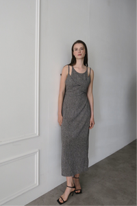 sample sale / tweed tight cami dress