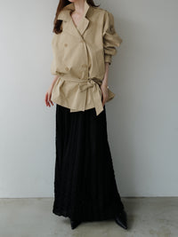 modern short trench coat