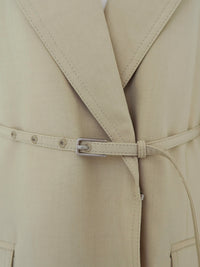 wool belted tailored jacket