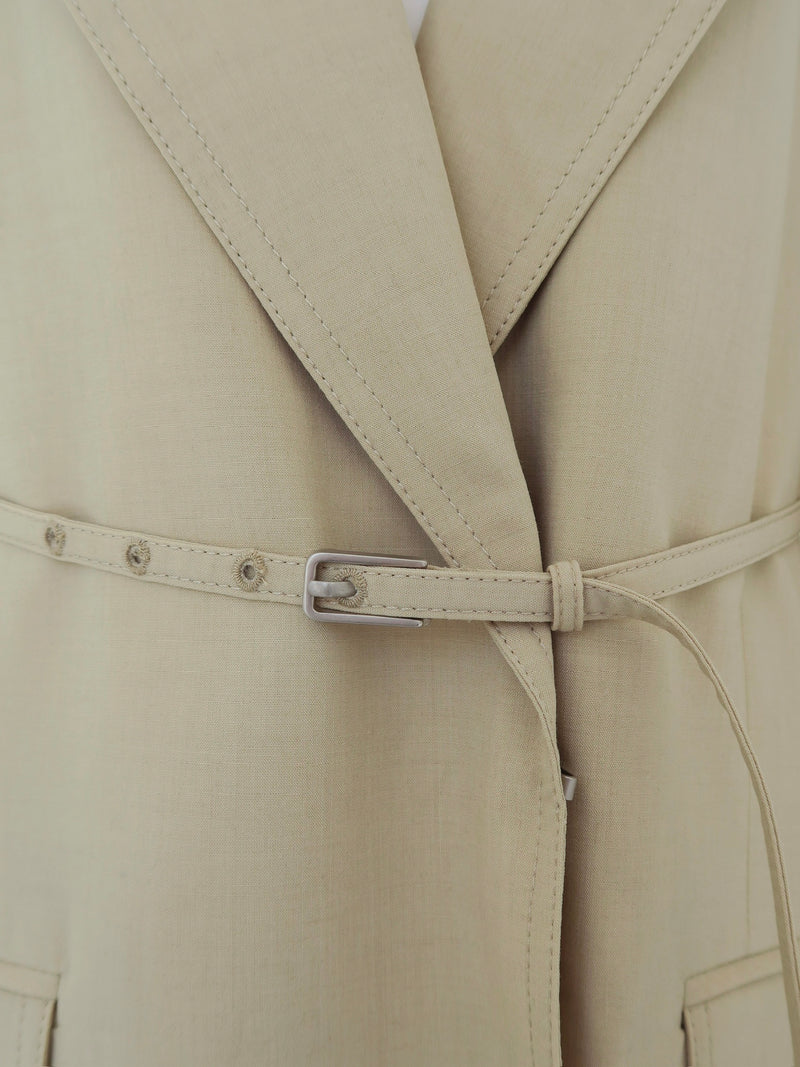 belted tailored jacket