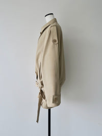 modern short trench coat