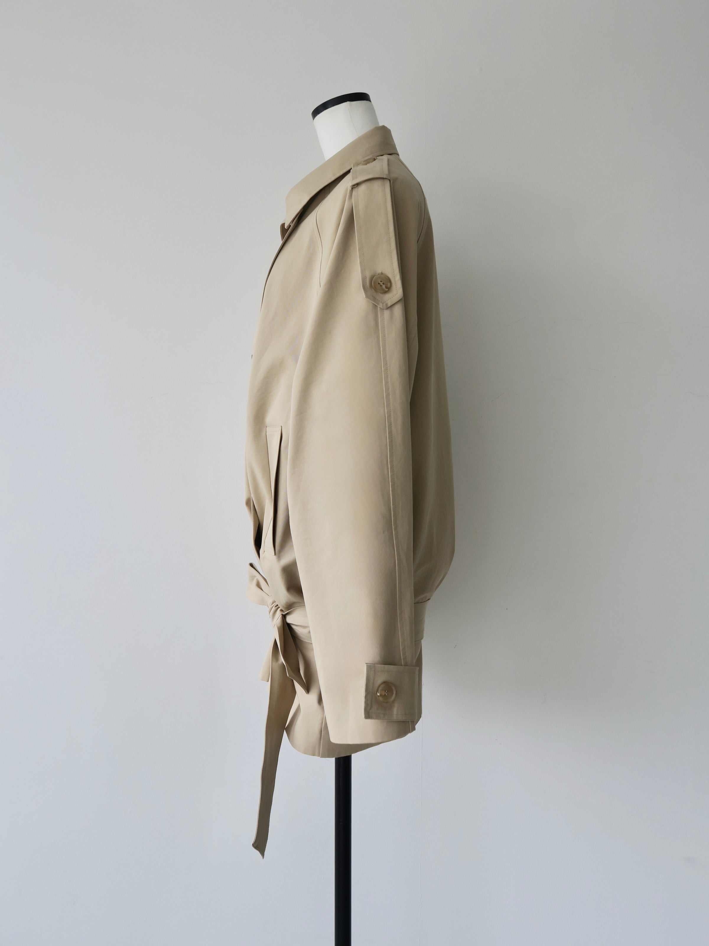 modern short trench coat