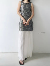 summer sale / sparkle contrast dress