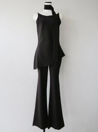 sample sale / long tie flare top