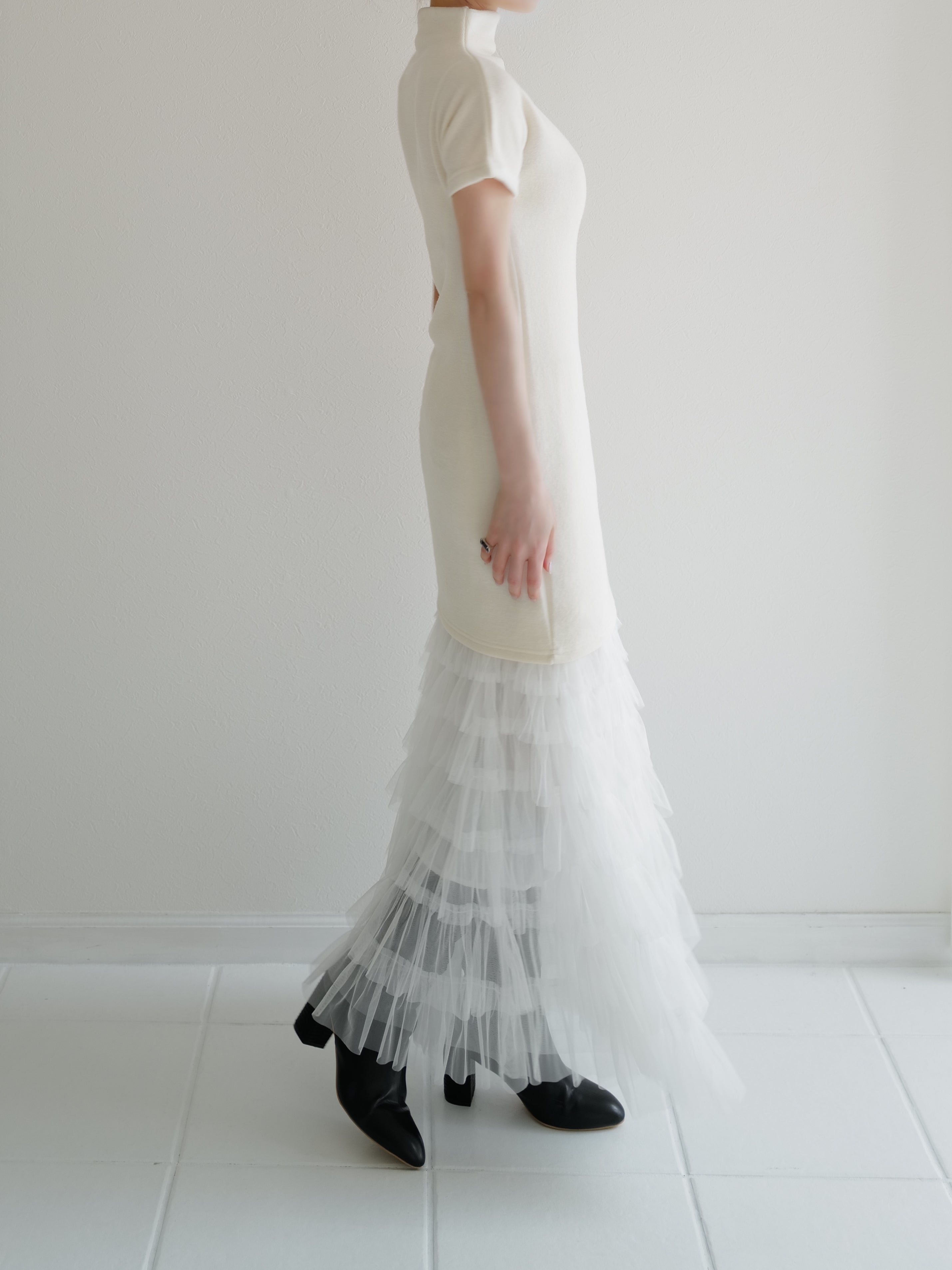【新品未使用】maison celon high neck mini dress high neck mini dress – célon