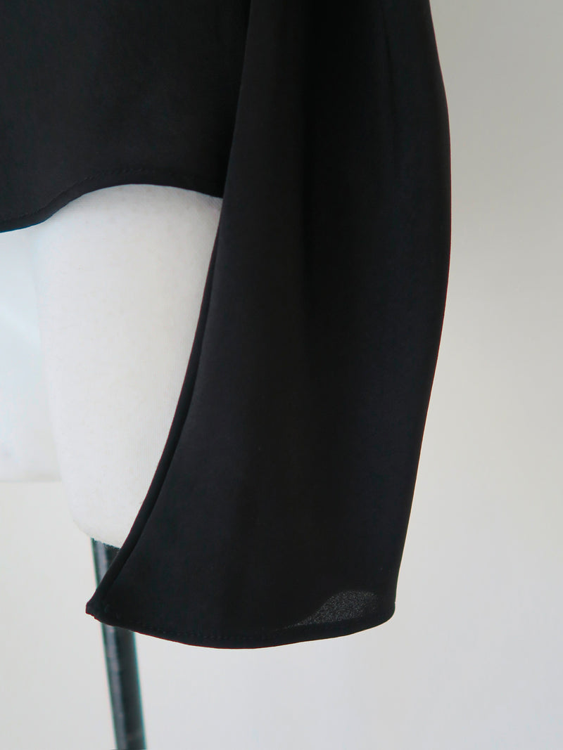 off shoulder silky blouse