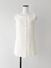 minimal button vest