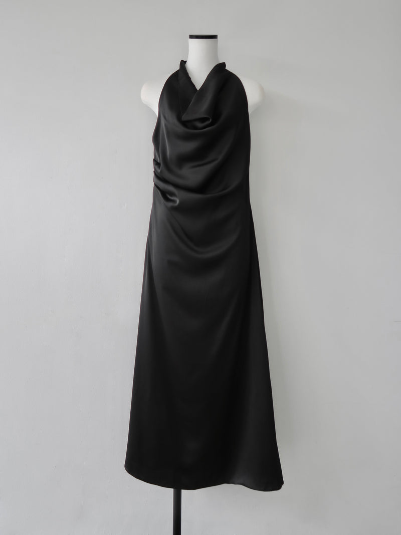 flow cowl neck dress