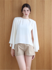 cascade layered-like blouse