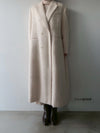 alpaca hairy long coat