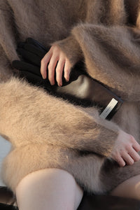 touch screen sheep leather glove