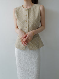 tailored diamond vest