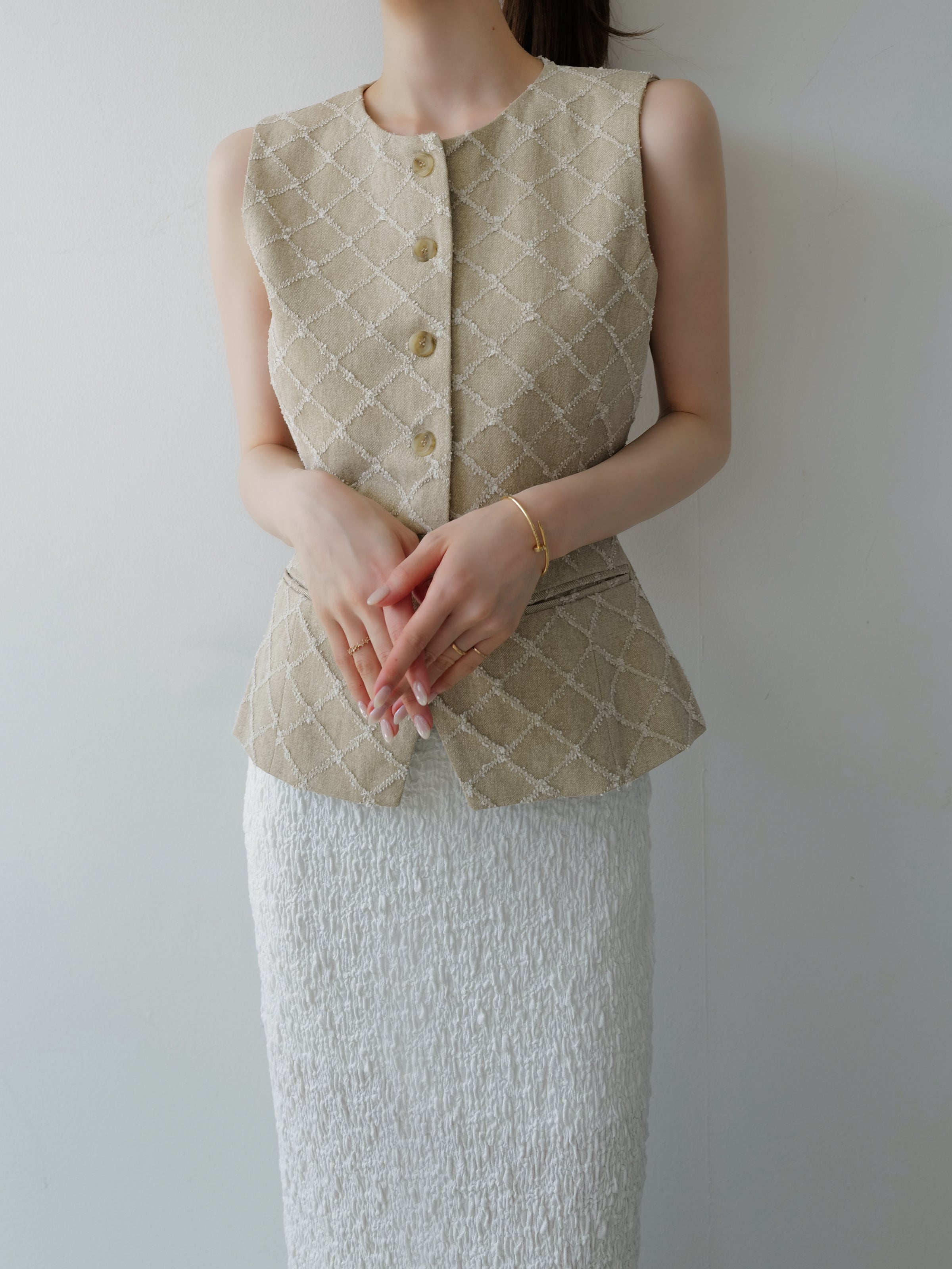 tailored diamond vest