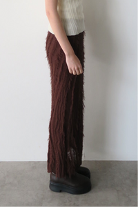 sample sale / fringe knit tight skirt